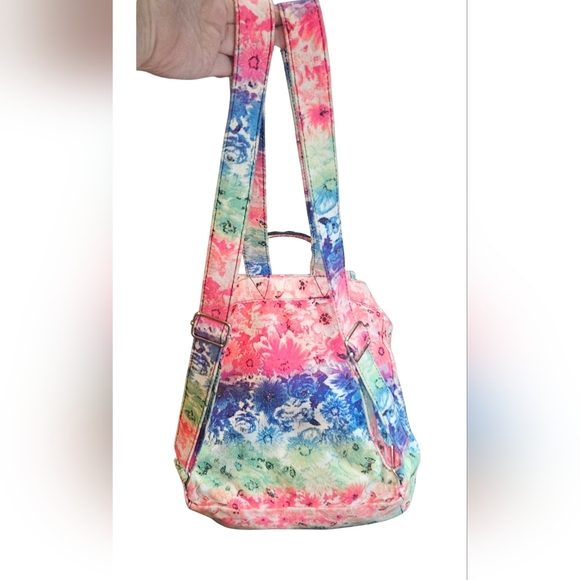 Victoria Secret PINK Backpack Tie Dye Floral Print 11"x14" - Picture 4 of 8